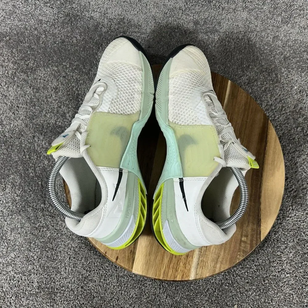 Nike Metcon 7 CZ8280-100 Women’s Sz 10 White Mint Green Training Gym Shoes Used